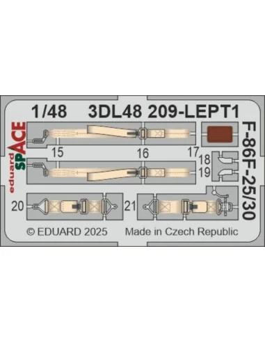 F-86F-25/30 SPACE AIRFIX, 1/48 - Eduard Accessories 3DL48209