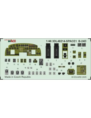 B-24D SPACE HOBBY BOSS, 1/48 - Eduard Accessories 3DL48214