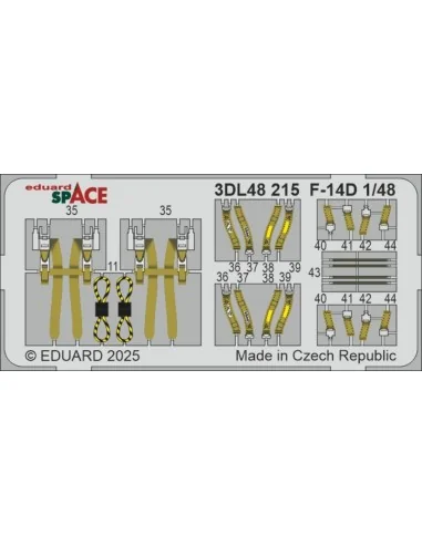 F-14D SPACE GREAT WALL HOBBY, 1/48 - Eduard Accessories 3DL48215