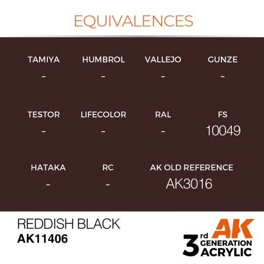 Reddish Black - AK Interactive AK11406 Reddish Black - AK Interactive AK11406
