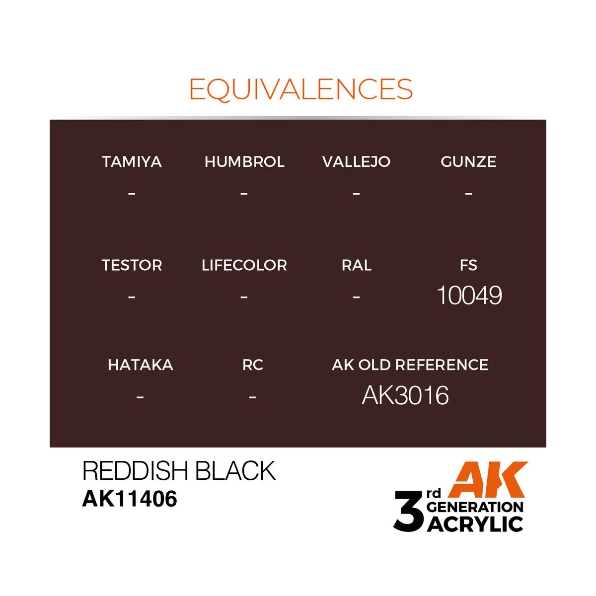 Reddish Black - AK Interactive AK11406 Reddish Black - AK Interactive AK11406