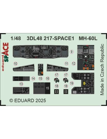 MH-60L SPACE ICM, 1/48 - Eduard Accessories 3DL48217