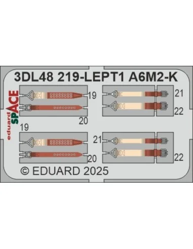 A6M2-K SPACE EDUARD, 1/48 - Eduard Accessories 3DL48219