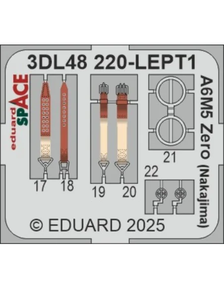 A6M5 Zero (Nakajima) SPACE EDUARD, 1/48 - Eduard Accessories 3DL48220
