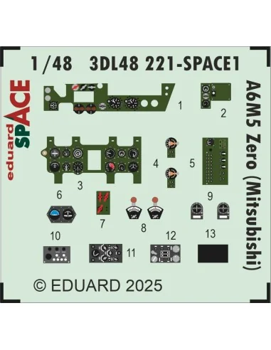 [NO_DESC] A6M5 Zero (Mitsubishi) SPACE FINE MOLDS, 1/48 - Eduard Ac...