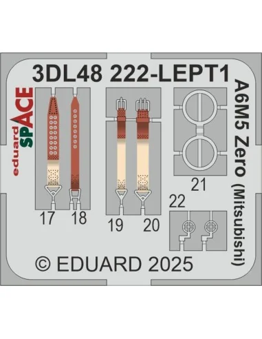 A6M5 Zero (Mitsubishi) SPACE EDUARD, 1/48 - Eduard Accessories 3DL4...