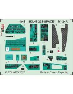 Mi-24A SPACE TRUMPETER, 1/48 - Eduard Accessories 3DL48223 2