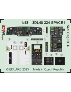 Sea King HC.4 SPACE AIRFIX, 1/48 - Eduard Accessories 3DL48224 2