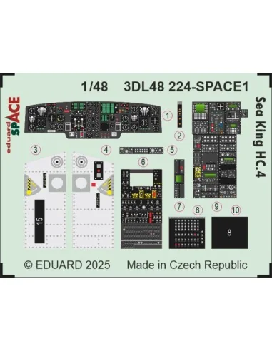 Sea King HC.4 SPACE AIRFIX, 1/48 - Eduard Accessories 3DL48224