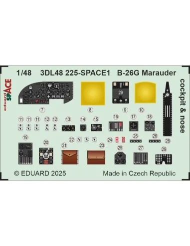 [NO_DESC] B-26G Marauder cockpit & nose SPACE ICM, 1/48 - Eduard Ac...