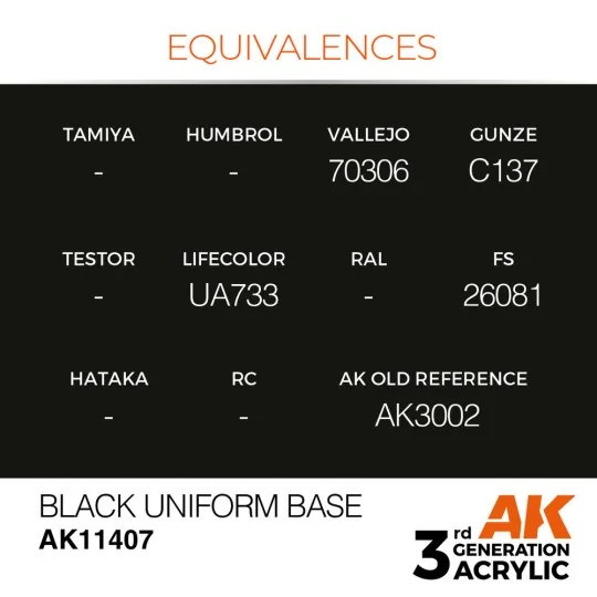 Black Uniform Base - AK Interactive AK11407