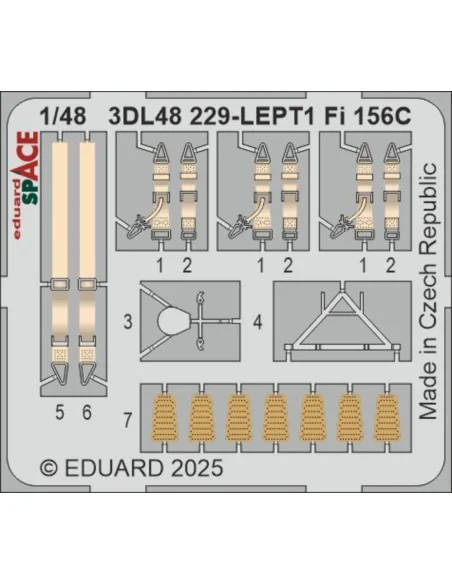 Fi 156C SPACE TAMIYA, 1/48 - Eduard Accessories 3DL48229
