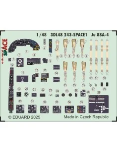 Ju 88A-4 SPACE EDUARD / ICM, 1/48 - Eduard Accessories 3DL48243