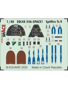 Spitfire Tr.9 SPACE AIRFIX, 1/48 - Eduard Accessories 3DL48246