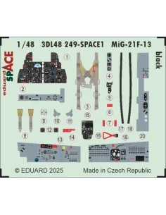 MiG-21F-13 black SPACE 1/48 for Eduard, 1/48 - Eduard Accessories 3...