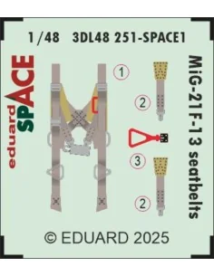 MiG-21F-13 seatbelts SPACE 1/48 for Eduard, 1/48 - Eduard Accessori...