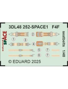 [NO_DESC] F4F seatbelts SPACE 1/48 for Eduard, 1/48 - Eduard Access...