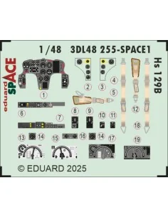 Hs 129B SPACE for Takom, 1/48 - Eduard Accessories 3DL48255
