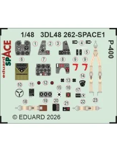 P-400 SPACE for Arma Hobby, 1/48 - Eduard Accessories 3DL48262