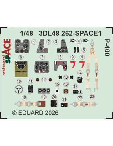 [NO_DESC] P-400 SPACE for Arma Hobby, 1/48 - Eduard Accessories 3DL...