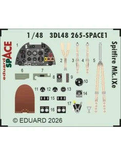 Spitfire Mk.IXe SPACE for Airfix, 1/48 - Eduard Accessories 3DL48265