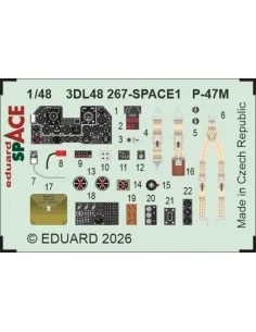 P-47M SPACE for Miniart, 1/48 - Eduard Accessories 3DL48267