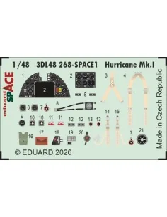 Hurricane Mk.I SPACE for Arma Hobby, 1/48 - Eduard Accessories 3DL4...