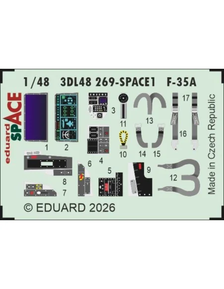 F-35A SPACE for Italeri, 1/48 - Eduard Accessories 3DL48269
