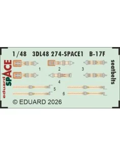 [NO_DESC] B-17F seatbelts SPACE for Revell, 1/48 - Eduard Accessori...