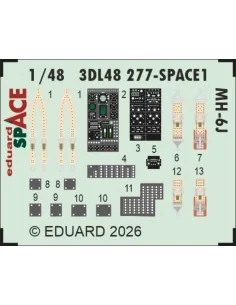 MH-6J SPACE for ICM, 1/48 - Eduard Accessories 3DL48277