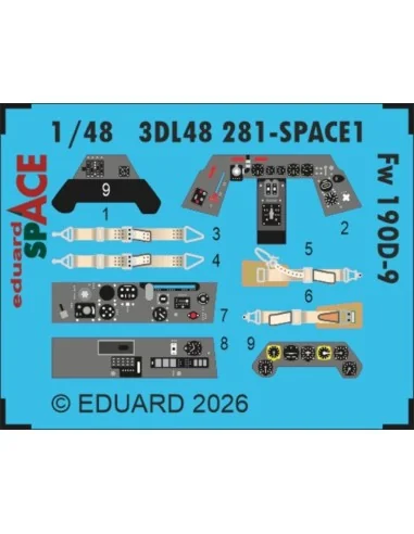 [NO_DESC] Fw 190D-9 SPACE 1/48 for Miniart, 1/48 - Eduard Accessori...