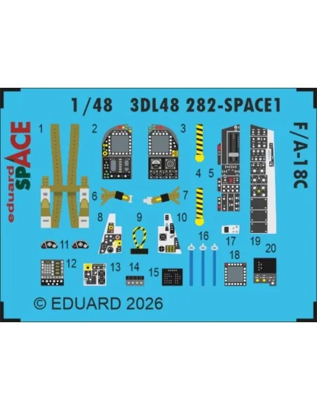 F/A-18C SPACE 1/48 for Eduard / Kinetic, 1/48 - Eduard Accessories ...