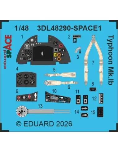 [NO_DESC] Typhoon Mk.Ib SPACE for Hasegawa / Hobby 2000, 1/48 - Edu...