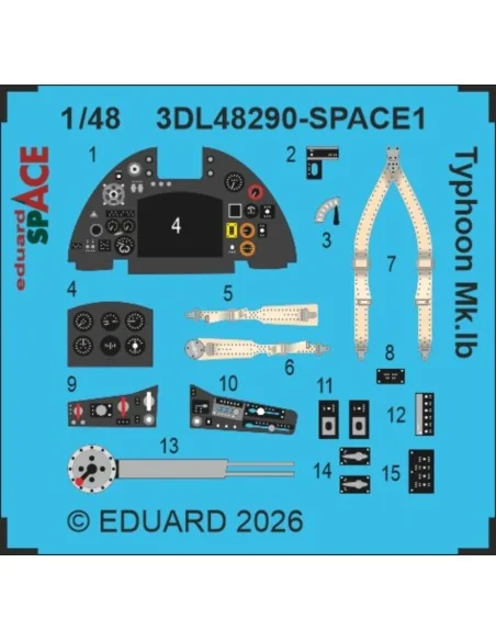 [NO_DESC] Typhoon Mk.Ib SPACE for Hasegawa / Hobby 2000, 1/48 - Edu...