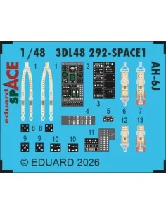 AH-6J SPACE for ICM, 1/48 - Eduard Accessories 3DL48292