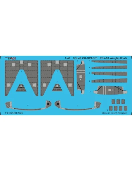 [NO_DESC] PBY-5A wingtip floats SPACE for Eduard / Revell, 1/48 - E...