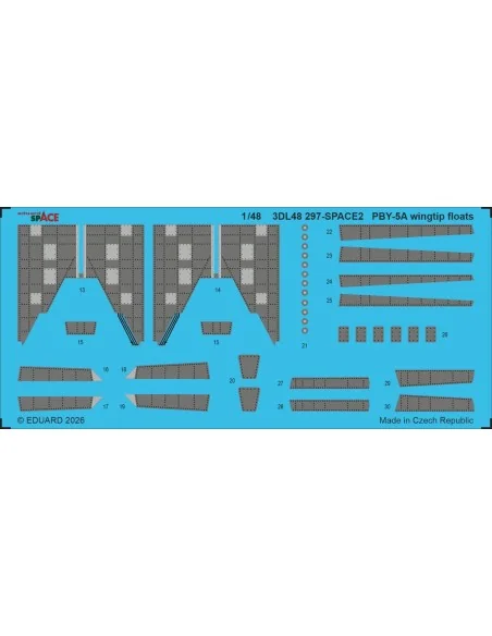 [NO_DESC] PBY-5A wingtip floats SPACE for Eduard / Revell, 1/48 - E...