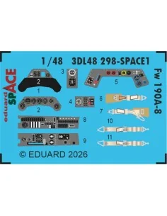 Fw 190A-8 SPACE for Hobby Boss, 1/48 - Eduard Accessories 3DL48298