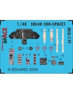 MiG-17F SPACE for Kinetic, 1/48 - Eduard Accessories 3DL48300