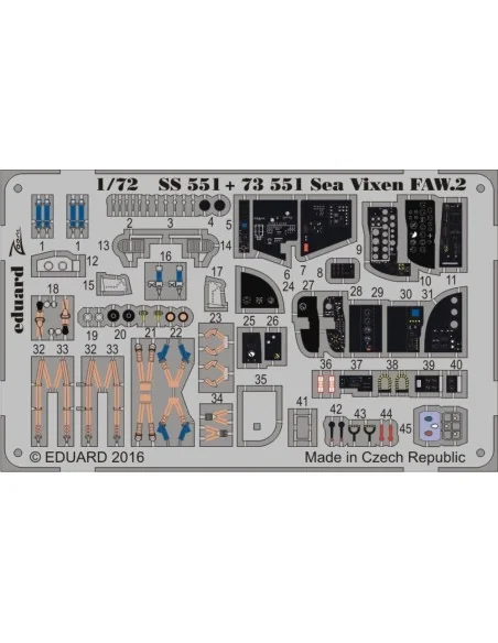 Sea Vixen FAW.2 for Cyber Hobby, 1/72 - Eduard Accessories SS551