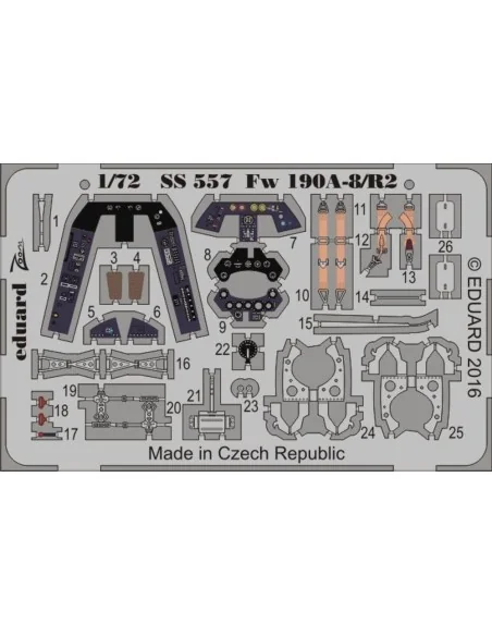 Fw 190A-8/R2 Weekend for Eduard, 1/72 - Eduard Accessories SS557