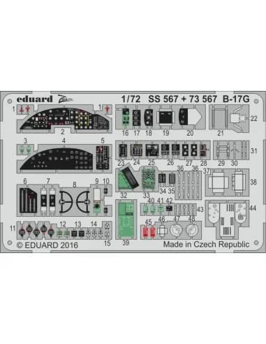 B-17G for Airfix, 1/72 - Eduard Accessories SS567