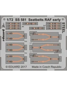Seatbelts RAF early STEEL, 1/72 - Eduard Accessories SS581