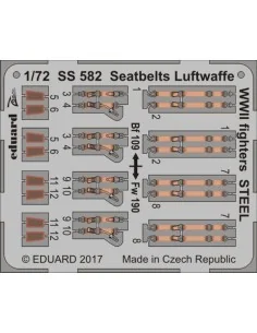 [NO_DESC] Seatbelts Luftwaffe WWII fighters STEEL, 1/72 - Eduard Ac...