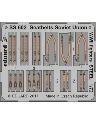 Seatbelts Soviet Union WW2 fighters STEE, 1/72 - Eduard Accessories...