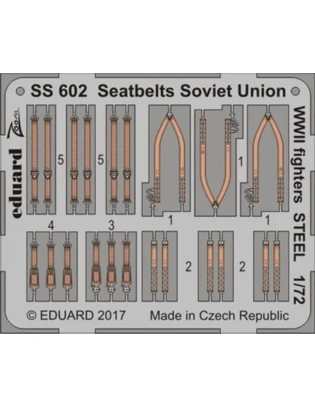 Seatbelts Soviet Union WW2 fighters STEE, 1/72 - Eduard Accessories...