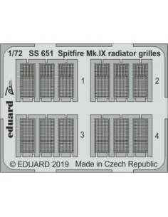 Spitfire Mk.IX radiator grilles f.Eduard, 1/72 - Eduard Accessories...