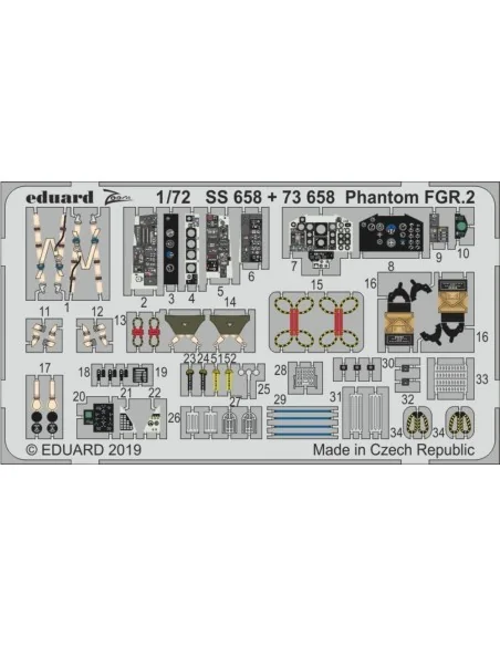 Phantom FGR.2 for Airfix, 1/72 - Eduard Accessories SS658