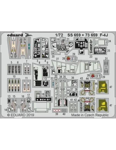 [NO_DESC] F-4J for Academy, 1/72 - Eduard Accessories SS659