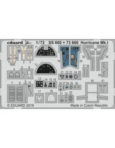 Huricane Mk.I for Airfix, 1/72 - Eduard Accessories SS660